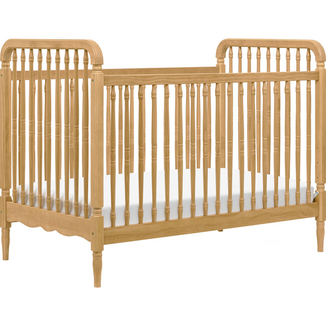 Liberty 3-In-1 Convertible Spindle Crib & Toddler Bed Conversion Kit, Honey