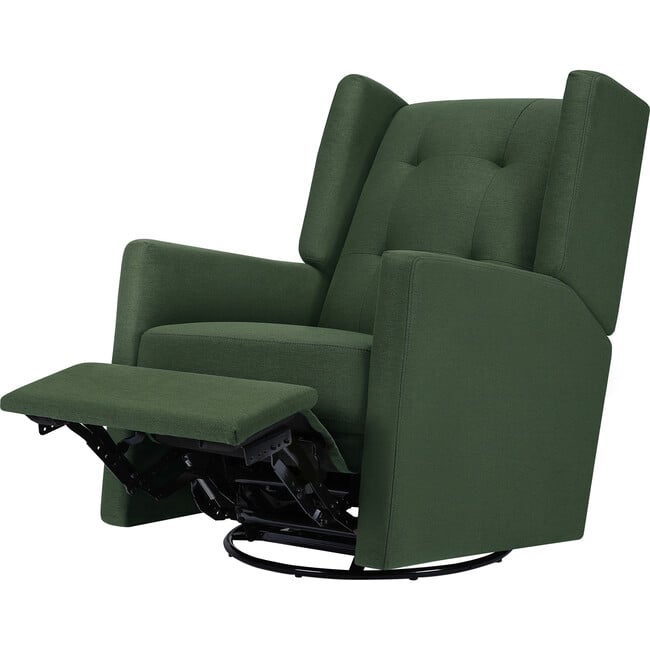 Maddox Recliner & Swivel Glider, Pine Green - Nursery Chairs - 5