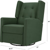 Maddox Recliner & Swivel Glider, Pine Green - Nursery Chairs - 8