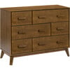 Scoot 6-Drawer Dresser, Natural Walnut - Dressers - 1 - thumbnail