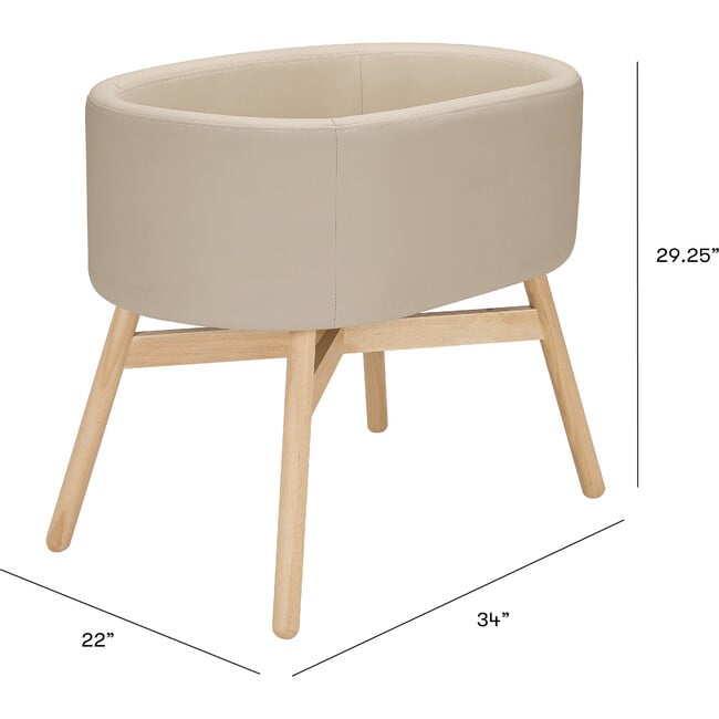 Babyletto X Gathre Capsule Bassinet, Millet - Bassinets - 3