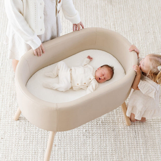 Babyletto X Gathre Capsule Bassinet, Millet - Bassinets - 5