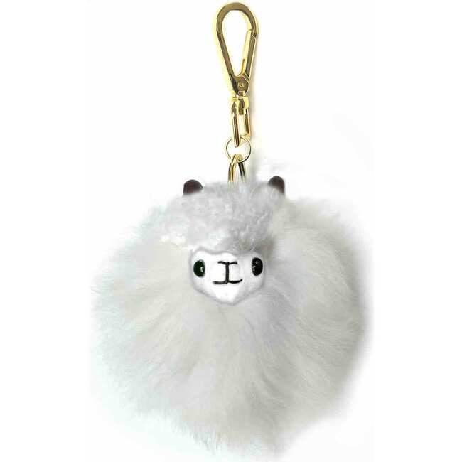 Alpaca Key Chain, White