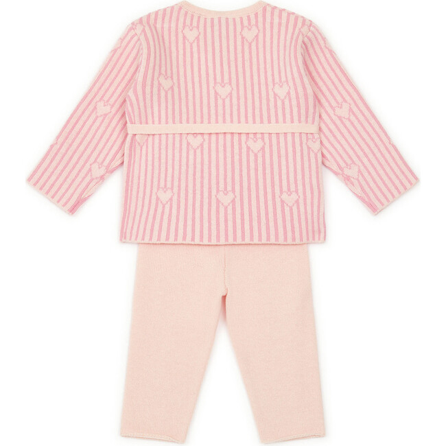 Sweet Hearts Knit Baby Set - Two Pieces - 2