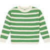 Striped Cotton Marino Baby Sweater - Sweaters - 1 - thumbnail