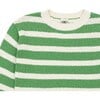 Striped Cotton Marino Baby Sweater - Sweaters - 3