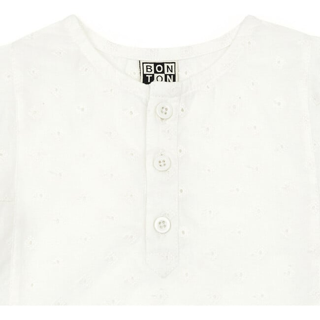 Classic Eyelet Cotton Baby Shirt - Shirts - 3