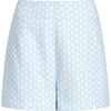 Women's Lisette Baroque Shells Print Short, Powder Blue - Shorts - 1 - thumbnail