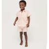 The Tiny Beau Baroque Shells Print Shirt, Pale Coral - Button Downs - 2