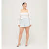 Women's Lisette Baroque Shells Print Short, Powder Blue - Shorts - 4