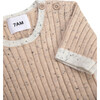 Ribbed Knit Short Sleeve Retro Top, Oat - Shirts - 4