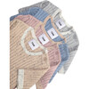 Ribbed Knit Short Sleeve Retro Top, Heather Grey - Shirts - 9