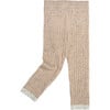 Ribbed Knit Retro Leggings, Oat - Leggings - 2