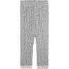 Ribbed Knit Retro Leggings, Heather Grey - Leggings - 1 - thumbnail