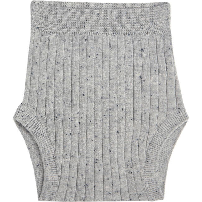 Ribbed Knit Retro Bloomers, Heather Grey