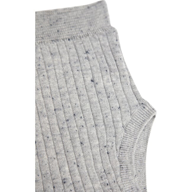 Ribbed Knit Retro Bloomers, Heather Grey - Bloomers - 2