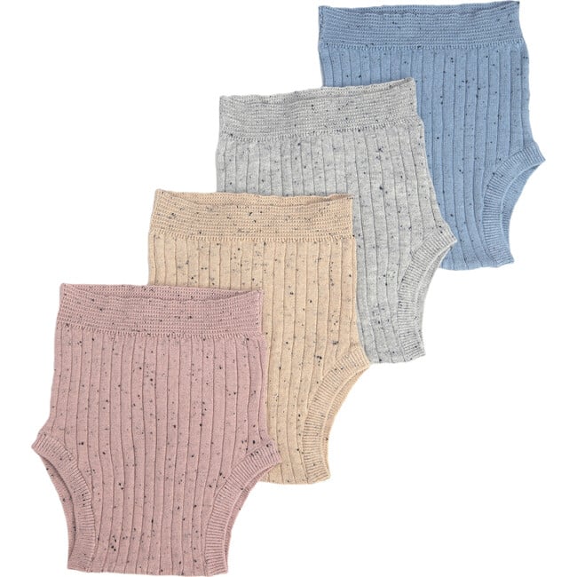 Ribbed Knit Retro Bloomers, Ash Rose - Bloomers - 4