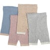 Ribbed Knit Retro Biker Shorts, Oat - Shorts - 4