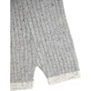 Ribbed Knit Retro Biker Shorts, Heather Grey - Shorts - 2