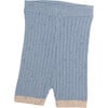 Ribbed Knit Retro Biker Shorts, Lake Blue - Shorts - 2