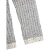 Ribbed Knit Retro Leggings, Heather Grey - Leggings - 6