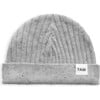 Ribbed Knit Retro Beanie, Heather Grey - Hats - 4