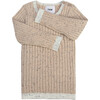 Ribbed Knit Long Sleeve Retro Top, Oat - Shirts - 6