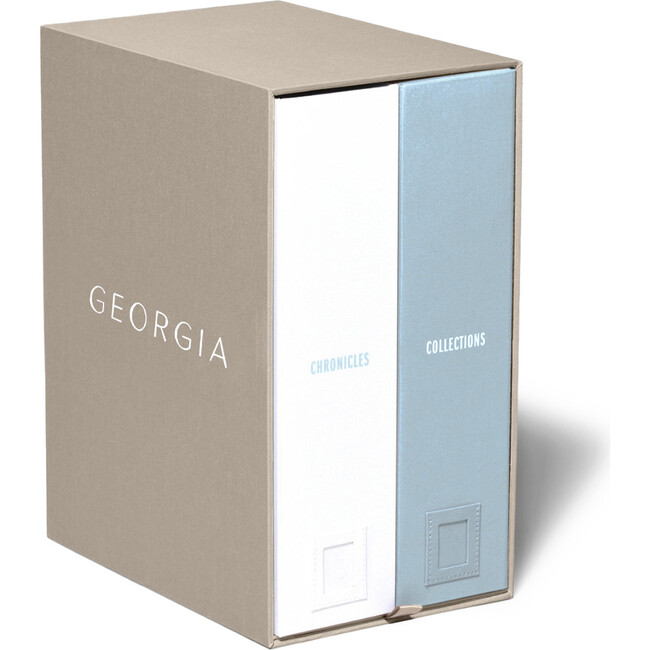 Exclusive Monogrammable Georgia Baby Keepsake Box, Sky Blue