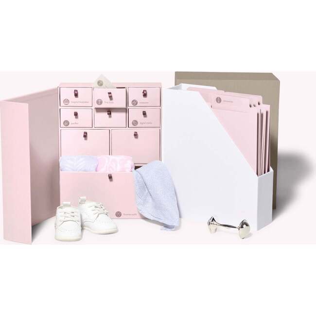 Exclusive Monogrammable Mercer Baby Keepsake Box, Blossom Pink - Keepsakes & Mementos - 2