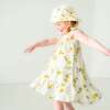 Organic Tiered Strap Dress, Citron - Dresses - 2