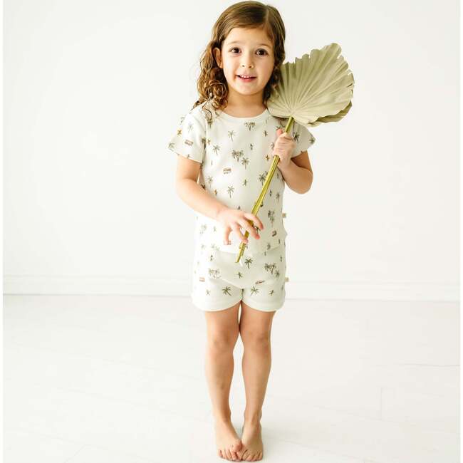 Organic Tee and  Shorties Set, Malibu - Mixed Apparel Set - 2