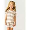 Organic Tee and  Shorties Set, Stripes - Mixed Apparel Set - 2