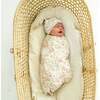 Organic Swaddle Blanket & Hat, Summer Floral - Swaddles - 2