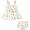 Organic Smocked Sundress, Pixie Dots - Dresses - 1 - thumbnail