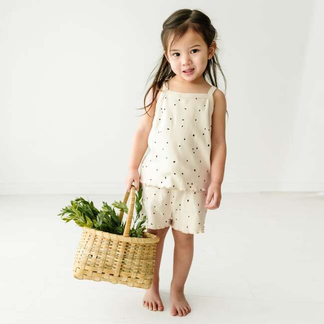 Organic Spaghetti Top & Shorts Set, Pixie Dots - Mixed Apparel Set - 2