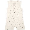 Organic Sleeveless Short Romper, Pixie Dots - Rompers - 1 - thumbnail