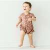 Organic Short Bubble Romper, Flock - Rompers - 2