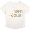 Organic Crew Neck Tee, Bonjour - Mixed Apparel Set - 1 - thumbnail