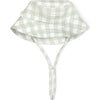 Organic Bucket Sun Hat, Gingham - Hats - 1 - thumbnail