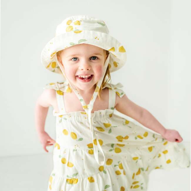 Organic Bucket Sun Hat, Citron - Hats - 2