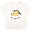 Organic Crew Neck Tee, Le Citron - Mixed Apparel Set - 1 - thumbnail