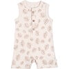 Organic Sleeveless Short Romper, Seashells - Rompers - 1 - thumbnail