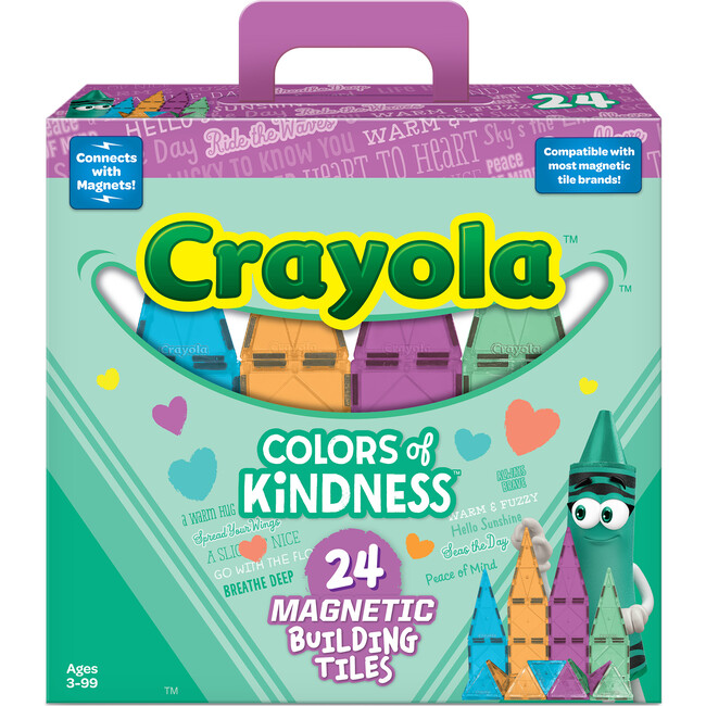 Crayola Colors of Kindness Magnetic Tiles 24 Piece Set