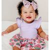 Rainbow Heart Short Sleeve Tutu Bodysuit, Lavender - Dresses - 2