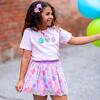 Peace, Love, Smile Patch Short Sleeve T-Shirt, Ballet - T-Shirts - 3