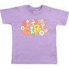 Groovy Birthday Girl Short Sleeve T-Shirt, Lavender - T-Shirts - 1 - thumbnail