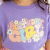 Groovy Birthday Girl Short Sleeve T-Shirt, Lavender - T-Shirts - 2