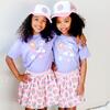 Happy Doodle Short Sleeve T-Shirt, Lavender - T-Shirts - 4