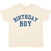 Birthday Boy Varsity Short Sleeve T-Shirt, Natural - T-Shirts - 1 - thumbnail