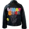 Whatever Beaded Leather Jacket, Black - Jackets - 1 - thumbnail